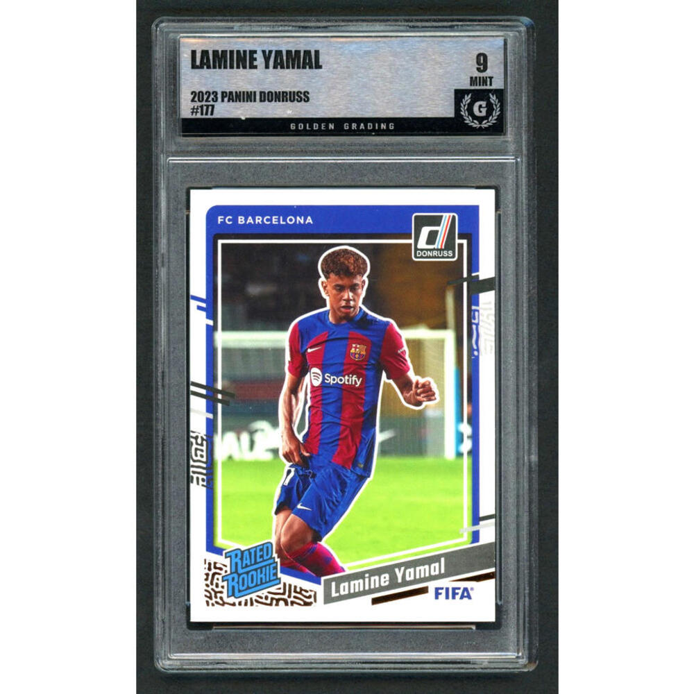 2023-24 Panini Donruss Rated Rookie#177 Lamine Yamal Rookie (RC) Mint 9